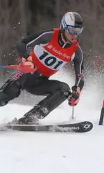 Adam Pogorzelski finished seventh in the Giant Slalom on Saturday (1:44.31).