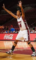 Freshman Nicole Jones had six points, four rebounds and four steals on Wednesday vs. Charlotte.