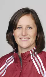 Senior Taryn Trapp looks to score points for the Minutewomen in the steeplechase.