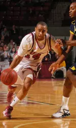 Point guard Chris Lowe is learning from former point guard Derek Kellogg how to do the little things to win games.