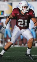 Eric Dickson has averaged seven tackles per game this season.
