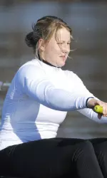 Julia Richter was one of the youngest competitors in her singles race last weekend