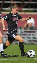 Redshirt junior Sydney Stoll had five of UMass' 13 shots against Xavier.