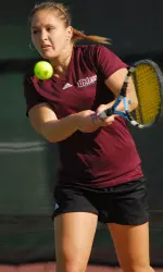 No. 1 Madgalena Ploch fights for a spot in Monday's round of 16.