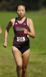 At last year's meet, Shiyi Zan was the top runner for the Minutewomen.