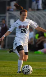 Junior Ashley Hamel had three of UMass' eight shots against the 49ers.