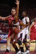 Sophomore Nicole Jones had a career high 13 points and nine rebounds against BU.
