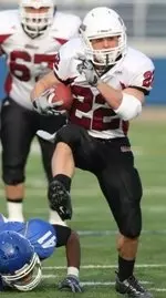 Jonathan Hernandez rushing in the season finale at Hofstra.