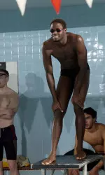 Trevor Ziegler finished third in the 100 freestyle with a time of 46.24.