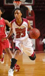 Diatiema Hill dished out seven assists and had four steals against the Owls.