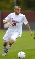 Mark DeSantis put UMass on the board at Richmond with a goal in the 66th minute.