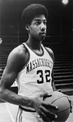 Julius Erving in the 1970 version of the UMass uniform.