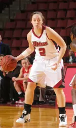 Sophomore Emilie Teusher shot 3-for-3 and set a new career best with nine points against Brown.