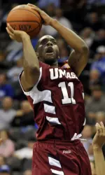 Gary Correia pulls up for a jumper.