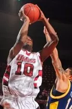 Javorn Farrell had eight points in the game at Seton Hall on Monday.