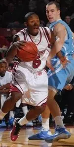 Ricky Harris was one of two Minutemen to finish with 15 points.