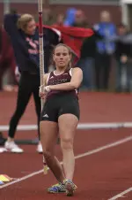 Jenelle Denehy will be competing in the pole vault this weekend.