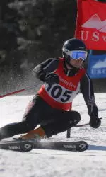 Alex Zahoruiko finished third in last weekend's Giant Slalom