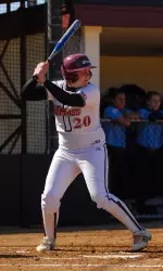 Jessica Serio hit her first career home run in game one.