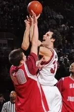 Luke Bonner finished the game with six points and seven rebounds.