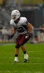 Anthony Rouzier, a journalism major, earned Academic All-Conference honors for the second year in a row.