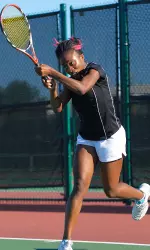 Candynce Boney evened her singles record at 12-12 on the season.