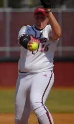Brandice Baschmiter struck out a UMass record 19 batters and walked none.