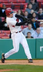 Junior Brian Baudinet drove in the game-winning run for UMass in the 10th inning against Siena.