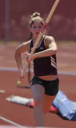 Kristen Bakanowski competed in the NCAA East Regional on Friday.