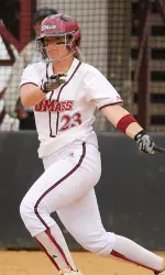 Whitney Mollica now sits in fourth-place in career home runs at UMass with 27.