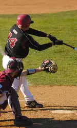 Junior Brian Baudinet hit a home run and finished 2-for-5 against URI on Friday.