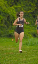 Junior Lauren Stocker placed eighth out of 89 runners at the Fairfield Invitational.