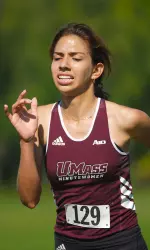 Sophomore Karen Roa placed 18th at the UMass home meet.