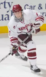 Casey Wellman had a team-high seven shots on goal for UMass