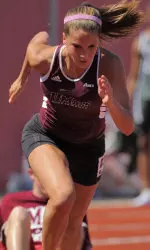 Senior Holly Heinricher had scoring performances in three different events.