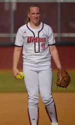 Sara Plourde struck out 12 in the win over Illinois-Chicago.