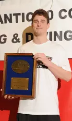 Jason Cook looks to defend his A-10 Diver of the Year title.