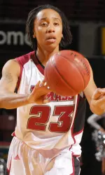 Senior Diatiema Hill had eight rebounds against Xavier on Saturday.