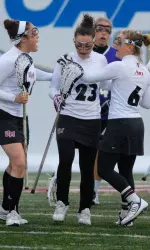 Lauren Terracciano (23) scored five goals and added three assists against UConn.