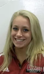 Freshman Michaela Butler was the top finisher on the day for the Minutewomen, taking second in the 3 meter dive.