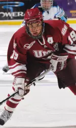 Marcou had four assists during the Quarterfinal series against Boston College.