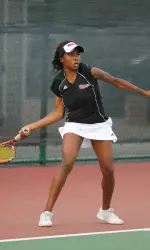 Candynce Boney had an impressive, 6-0, 6-0, win at No. 2 singles.