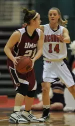 Senior Kim Benton became UMass' all-time leader in games played today against Richmond.