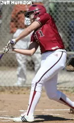 Michelle Libby hit her third home run of the season.