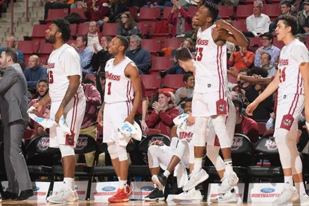 The UMass bench celebrates