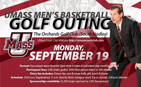 2016 UMass Basketball Golf Outing Graphic
