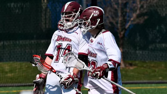 Jeff Trainor and Chris Connolly celebrate a goal