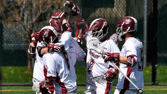 UMass celebrates a goal
