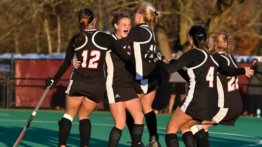 Field Hockey VCU Shootout Celebration