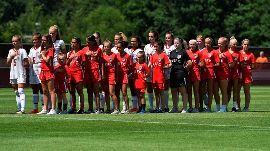 Women's soccer starting lineup
